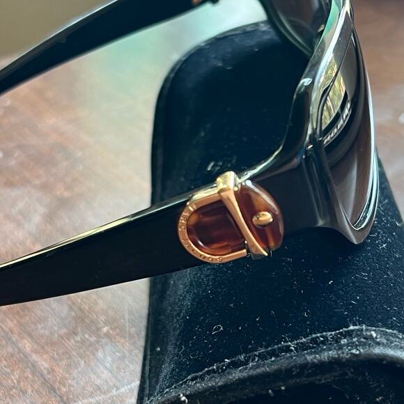 Marc Jacobs MJ101/S 80785 Black Gold Frame Sunglasses Italy 58-15-125 w/ case - Picture 3 of 11